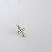 Vintage Sterling Silver Cross Necklace