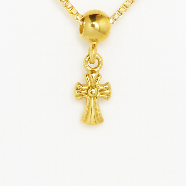 Sleek Mini Cross Pendant