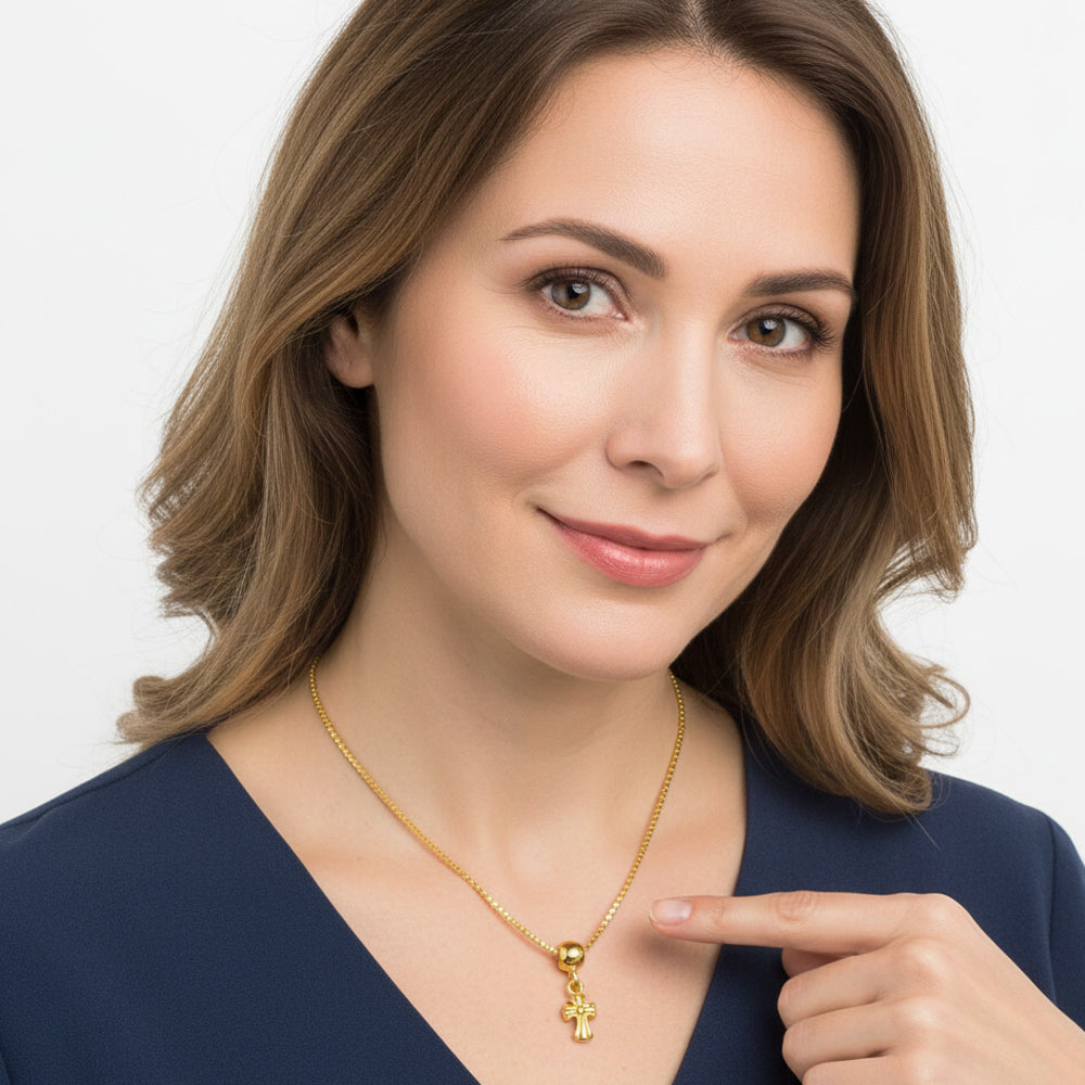Sleek Mini Cross Pendant